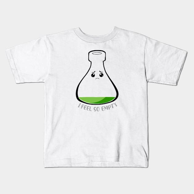 I Feel So Empty Kids T-Shirt by Art by Nabes